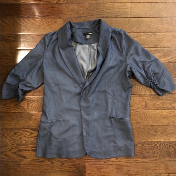 Aqua Chambray Blazer - Picture 3 of 8